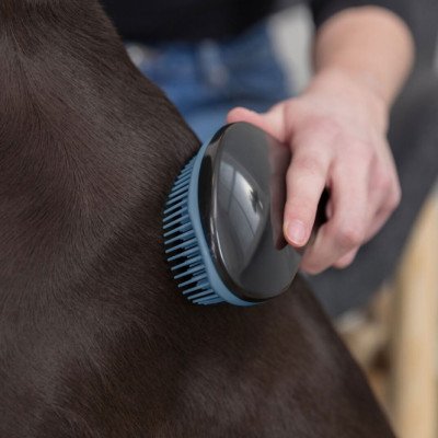 Trixie Softbürste - schwarz/blau