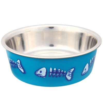 Trixie Edelstahlnapf mit Kunststoffmantel