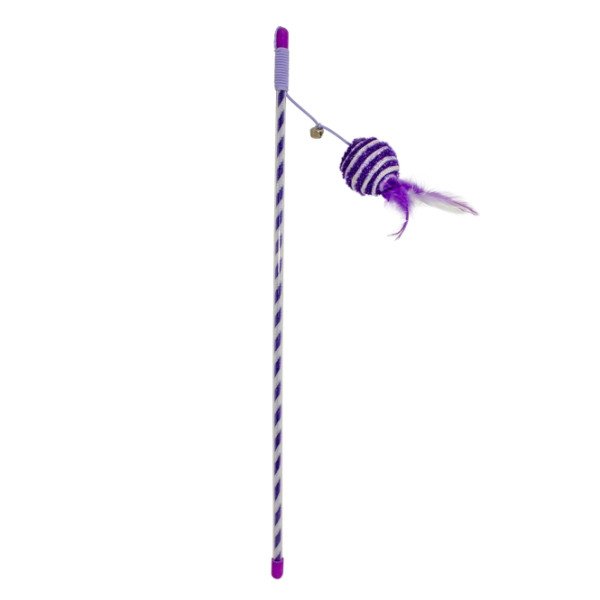 Duvoplus Cat Toy Spielangel Catchy Glitzerball - violett