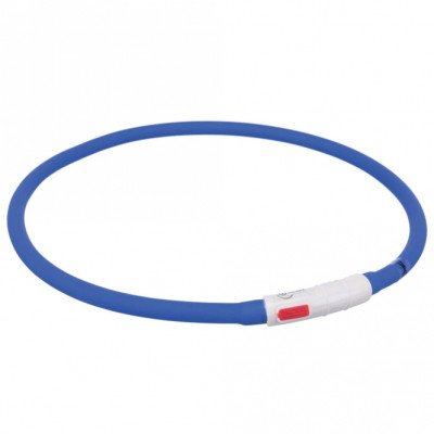 Trixie Flash Leuchtring USB aus Silikon - bunt