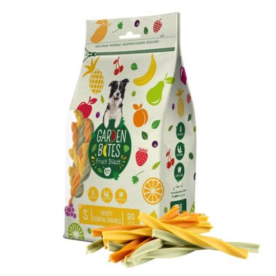 Garden Bites Fruity Dental Swirls - S - 13cm / 30 Stück