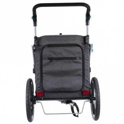 Trixie Fahrrad-Anhänger für Hunde - grau/schwarz