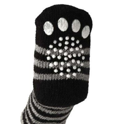 Karlie Doggy Socks Hundesocken 4er Set - Schwarz/Grau
