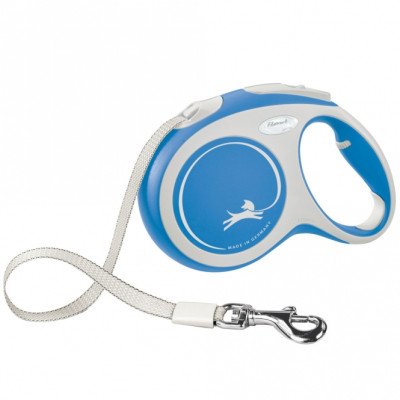 FLEXI Rollleine New COMFORT Gurt - 5m, bis 60kg