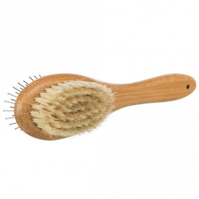 Trixie beidseitige Bürste aus Bambus