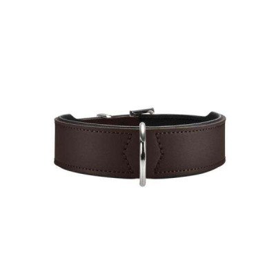 Hunter Halsband Basic 50 nickel, Hals 35-43 cm - braun
