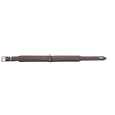 Hunter Halsband Basic 55 nickel, Hals 41-49 cm - braun