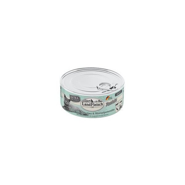 Landfleisch Cat Adult Pastete Rind, Kabeljau, Wurzelpetersilie