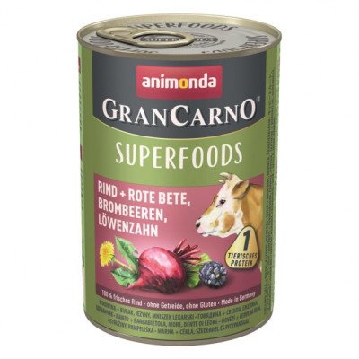 Animonda GranCarno Adult Superfood Rind & Rote Beete - 400 g