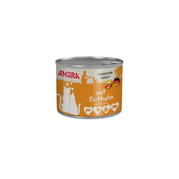 Amora Cat Dose Fleisch Pur mit Truthahn