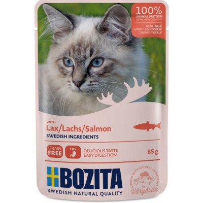 Bozita Pouch Häppchen in Gelee mit Lachs 85g
