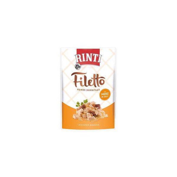 Rinti Filetto Jelly Huhn & Hühnerherz 100g