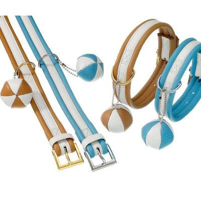 Karlie COTTAGE LINE Halsband - Blau-Weiß - 35 cm