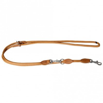 Karlie Führleine Elegance Kalbleder - Rund - Cognac