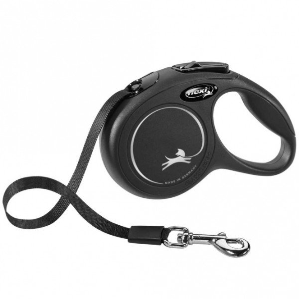 FLEXI Rollleine New CLASSIC Gurt - 3m, bis 12kg