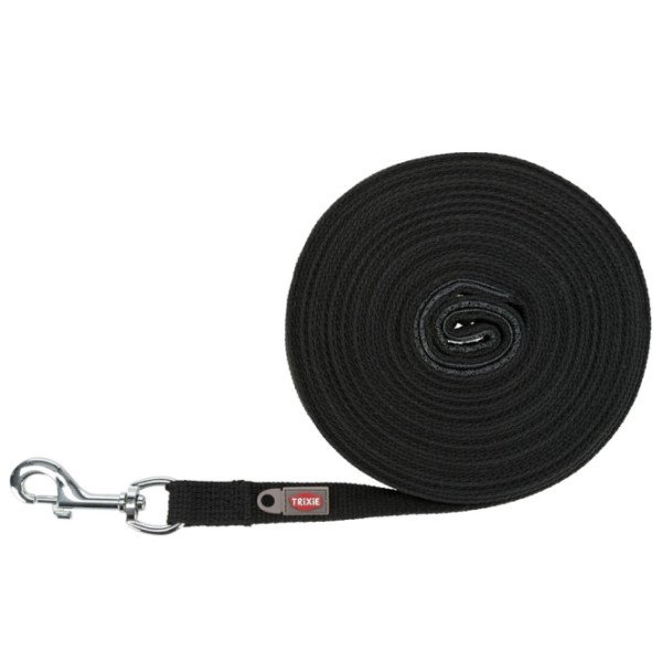 Trixie Schleppleine, 10 m / 20 mm, schwarz