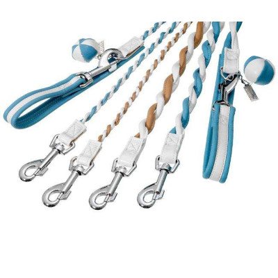 Karlie COTTAGE LINE Führleine - Blau-Weiß - 15 mm, 100 cm