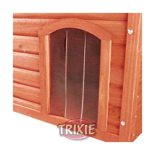Trixie Kunststofftür für NATURA Satteldach-Hundehütte